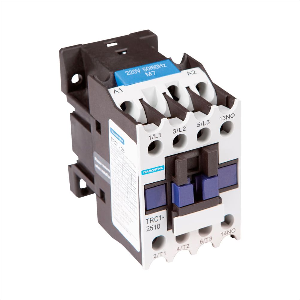 Contator TRC1-2510 25A 220VCA 1NA Cinza Claro Tramontina