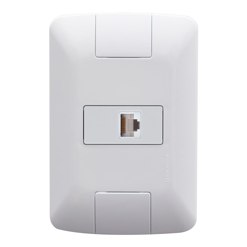 Tomada Tramontina Rj45(Cat.6) Branco