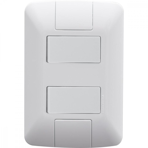 Encontraproduto.com.br - Conjunto Interruptor Aria 2 Módulos Branco Paralelo Tramontina