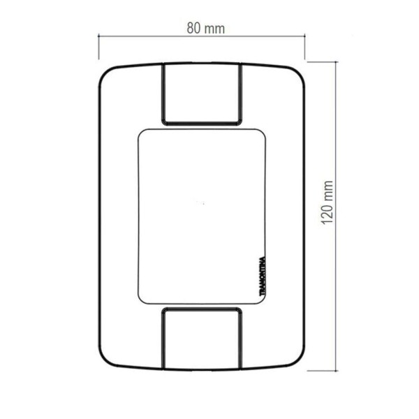 Encontraproduto.com.br - Conjunto 4x2 Detector De Presença Bivolt Tramontina Aria Com Fotocélula Branco Tramontina