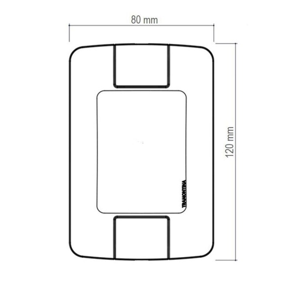 Encontraproduto.com.br - Conjunto 4x2 Detector De Presença Bivolt Tramontina Aria Com Fotocélula Branco Tramontina