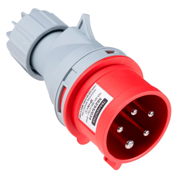 Encontraproduto.com.br - PLUGUE 3P+N+T 16A VERMELHO TRAMONTINA