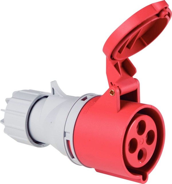 Tomada Acoplamento Industrial 32a 3p+t 380-415v 6h Vermelho Tramontina
