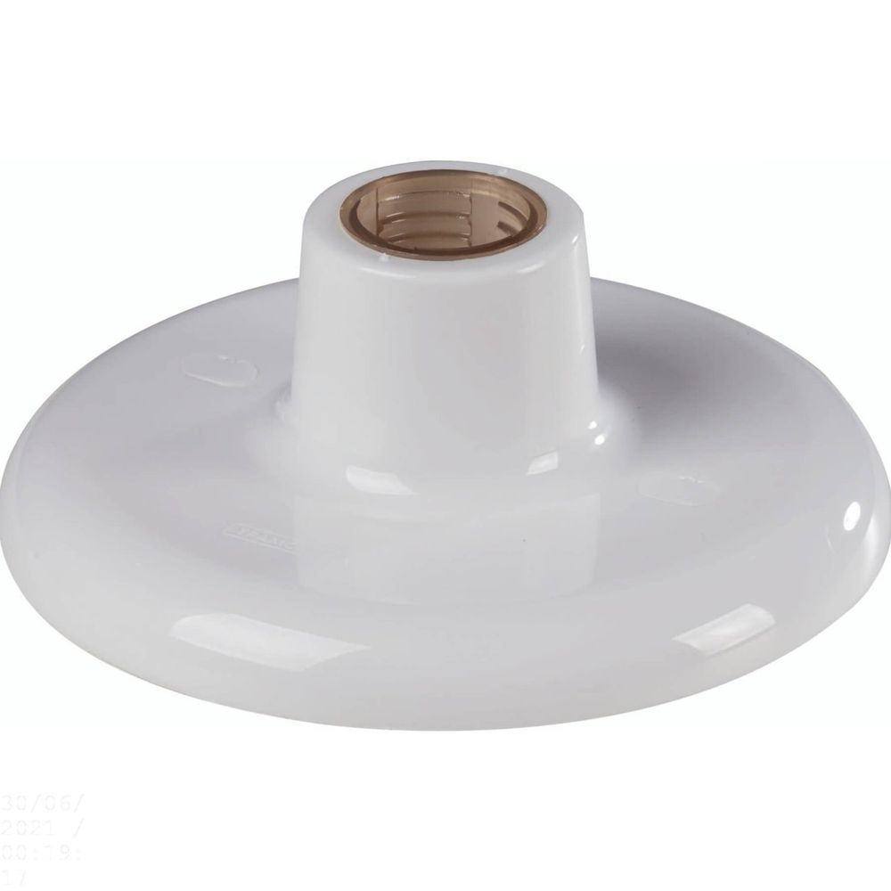 Plafon E27 100 W Soquete em Policarbonato Branco - 57499/097 - Tramontina