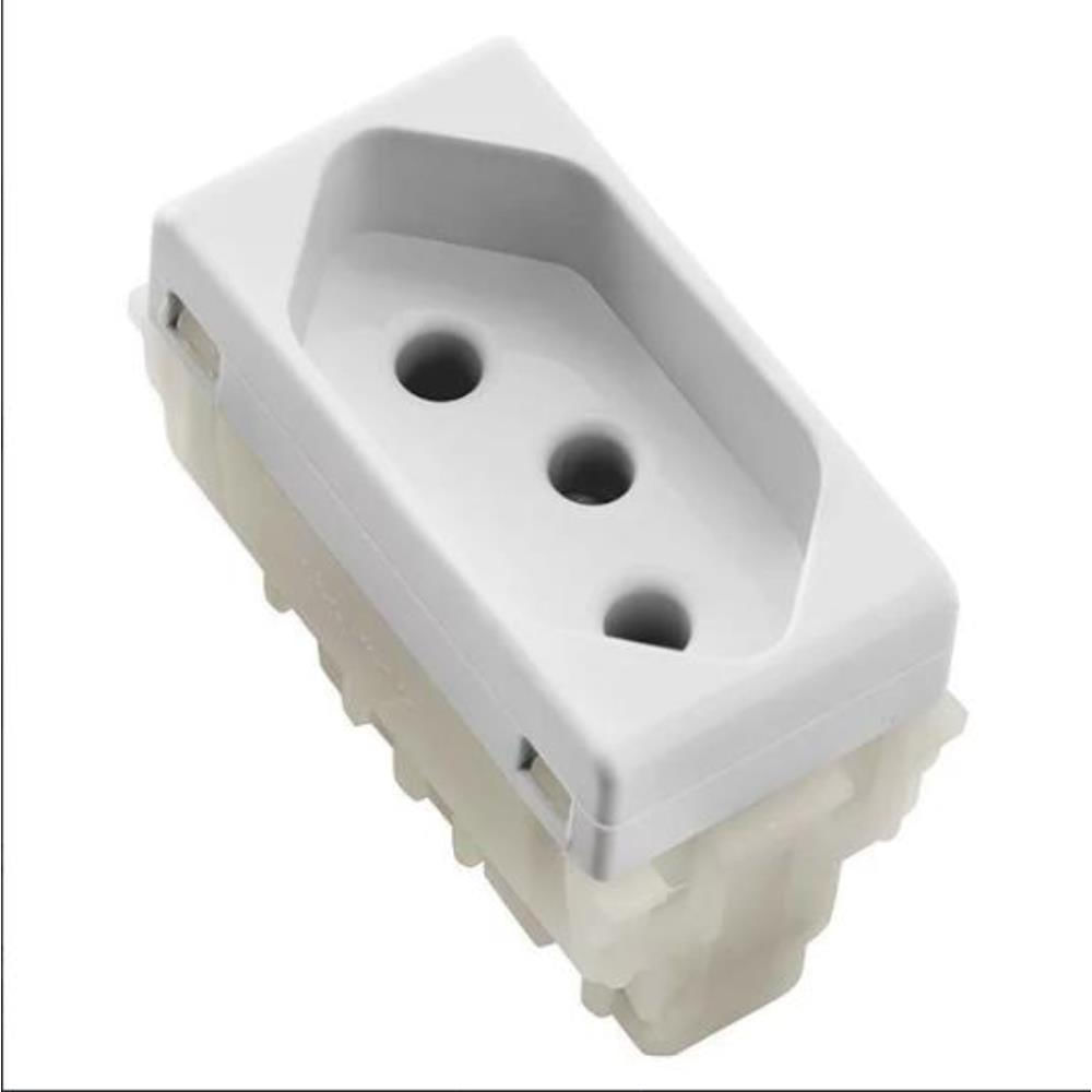 Encontraproduto.com.br - Módulo Tomada 2P+T 20A/250V Branco Liz