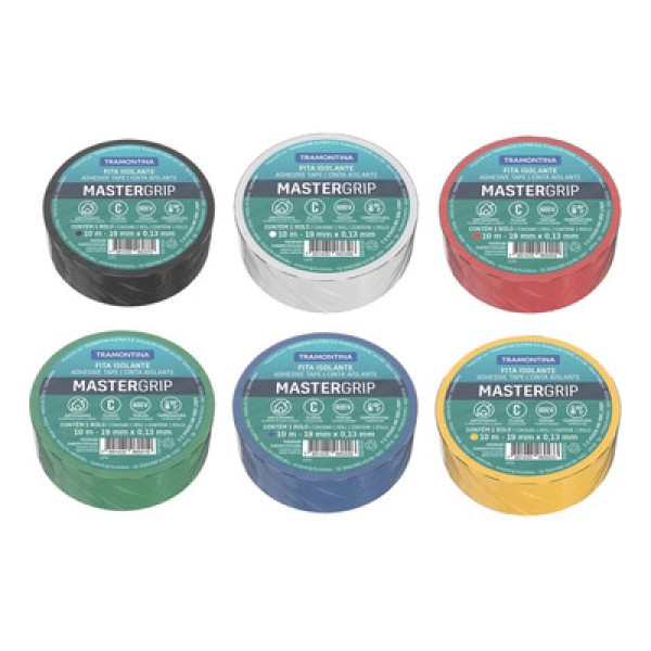 Fita Isolante Classe C 0,13x19 mm Tramontina Verde 10 m