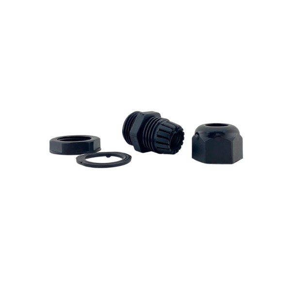 Encontraproduto.com.br - Conector prensa-cabo 1 polegada Tramontina em termoplástico preto com bucha