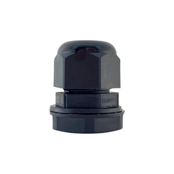Encontraproduto.com.br - Conector prensa-cabo 1 polegada Tramontina em termoplástico preto com bucha