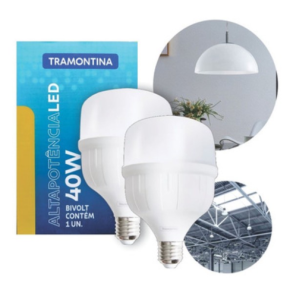 LAMPADA LED ALTA POT 40W 6500K TRAMONTIN