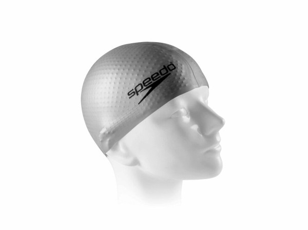 Encontraproduto.com.br - Touca para Natação Massage Cap Speedo Cinza