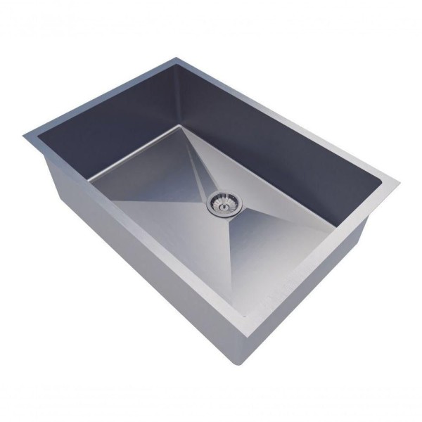 Encontraproduto.com.br - Cuba Inox Escovado 70x40 Retangular Com Válvula Pia Embutida
