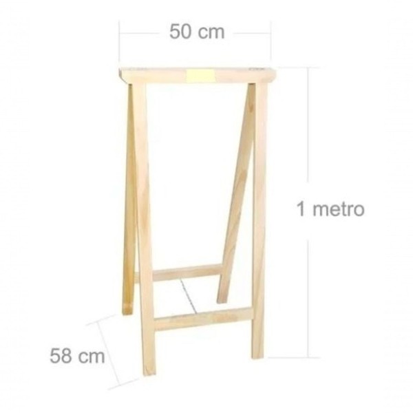 Encontraproduto.com.br - Ferramenta P/ Ateliês E Bancadas Par Cavaletes Pinus