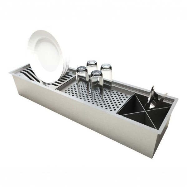 Encontraproduto.com.br - Escorredor Para Talheres 77,5X19,4 Balcão