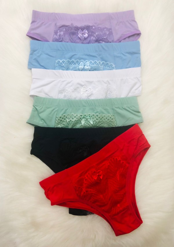 Encontraproduto.com.br - 4245 - Kit Calcinha Tanga Cós Largo com 3 Unid. SIlemar