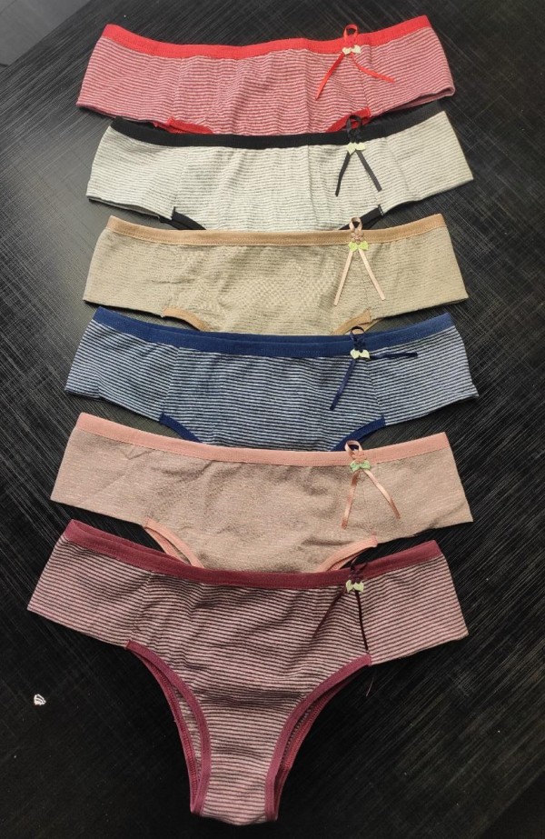 Encontraproduto.com.br - 3836 - Calcinha silemar tanga listrada kit com 6 un