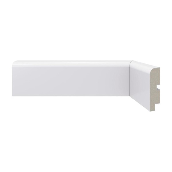 Encontraproduto.com.br - Rodapé de Poliestireno Moderna 446 70X15mm Branco