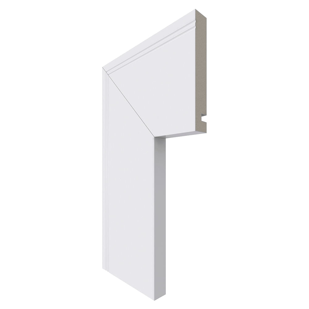 Guarnição de Poliestireno Moderna 460 100X16mm Branco