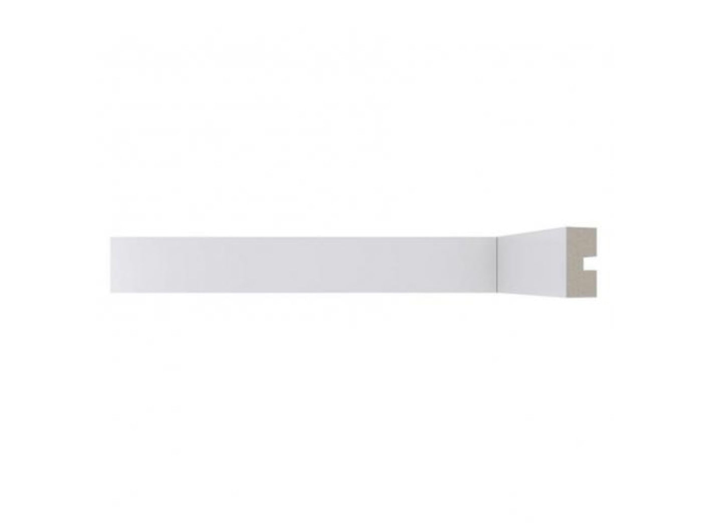 Moldura Rodameio Santa Luzia Moderna 3cmx2,4m Branca