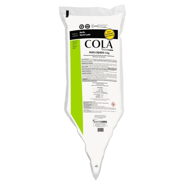 Encontraproduto.com.br - Cola Santa Luzia para Rodapé e Moldura Sache 3kg