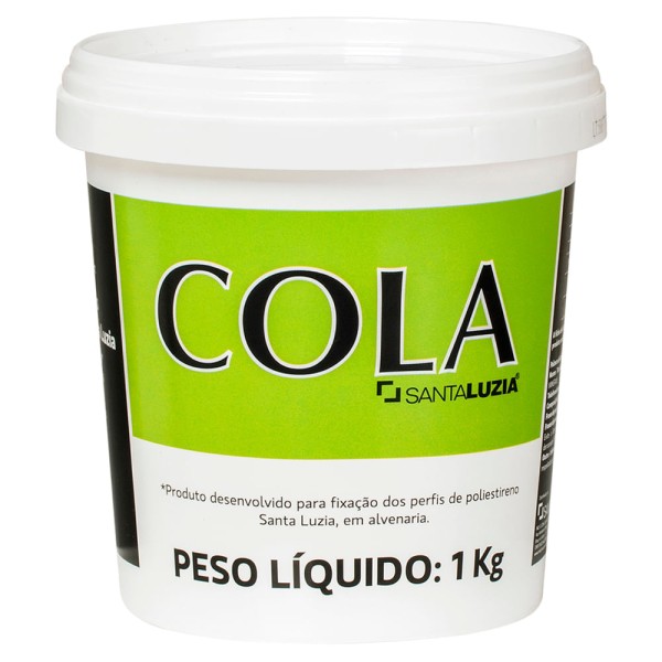 Cola Santa Luzia para Rodapé e Moldura Pote 1kg