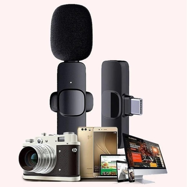 Encontraproduto.com.br - Microfone Sem Fio Lapela Presilha Camisa Reunião Videos + Nf
