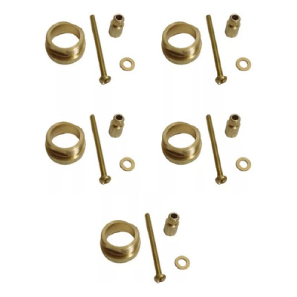 Encontraproduto.com.br - Kit Com 5 Prolongador Para Registros Chuveiro E Gaveta Docol