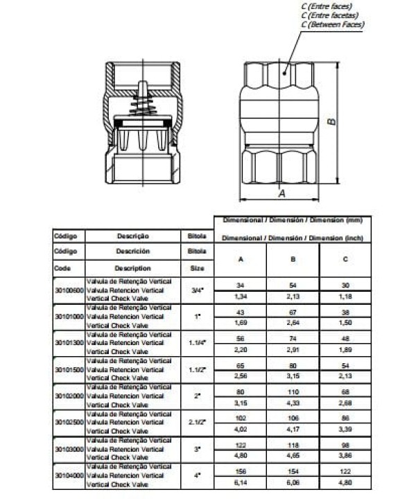 Encontraproduto.com.br - Válvula de Retenção 1.1/4