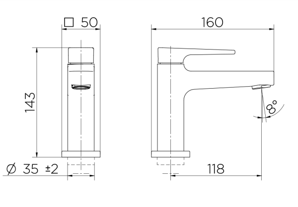 Encontraproduto.com.br - Torneira para Lavatório de Mesa com Bica Baixa Lift 008719CE Onix Docol