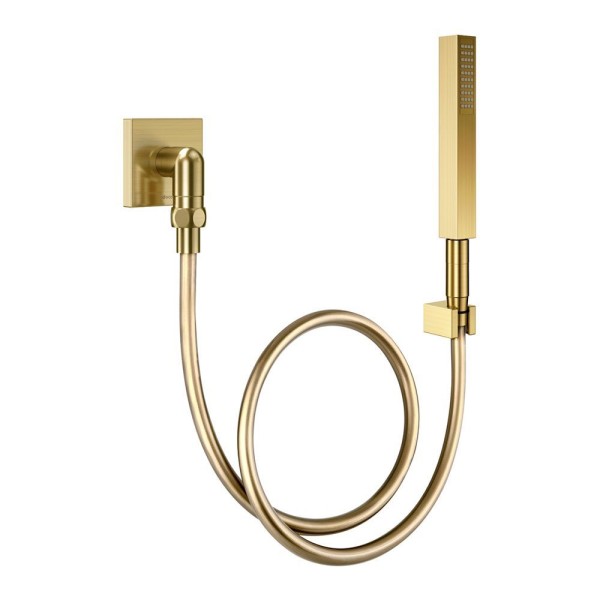 Encontraproduto.com.br - Ducha Manual com Joelho 90° Docol Square 1834772 Ouro Escovado