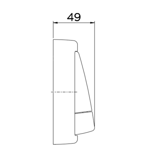 Encontraproduto.com.br - Acabamento Docol Para Válvula Descarga Salvágua Square Cromado