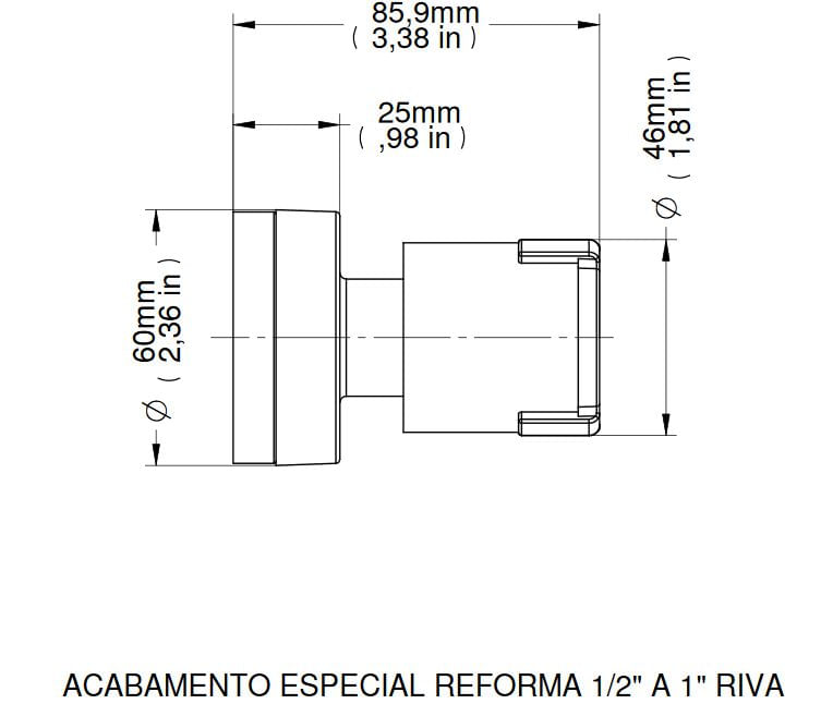 Encontraproduto.com.br - Acabamento Para Registro Docol 3/4