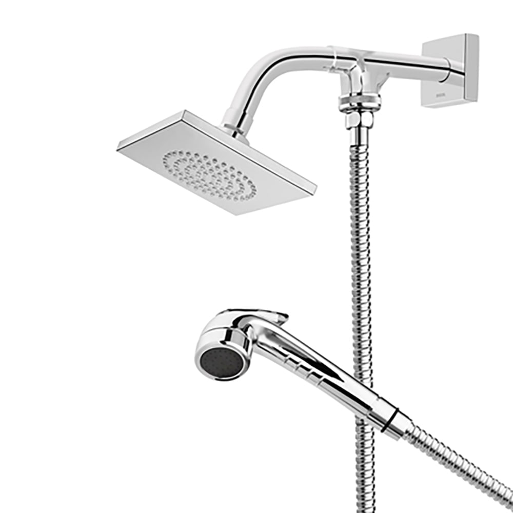 Encontraproduto.com.br - Ducha com Chuveirinho Docol de Parede Bellar Cromado 1/2