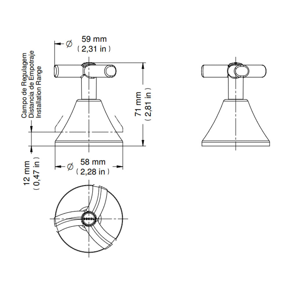 Encontraproduto.com.br - Acabamento para Registro Base Fabrimar Primor 3/4