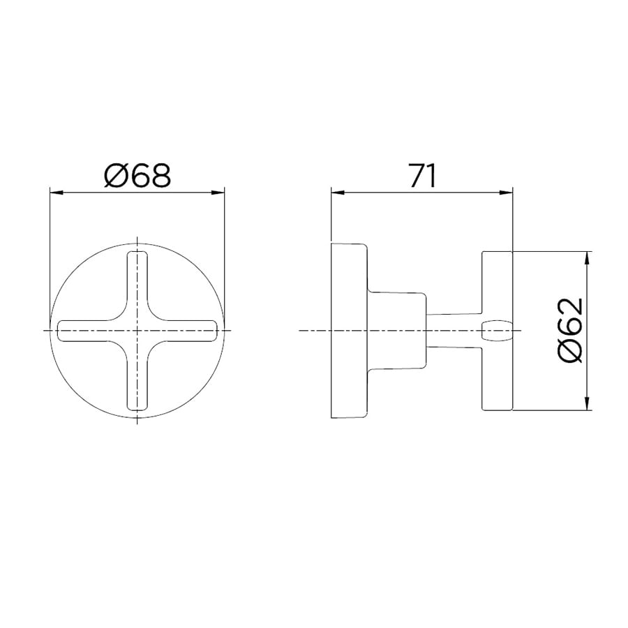 Encontraproduto.com.br - Acabamento para Registro Docol Invicta 723206 DocolBase 1 1/4