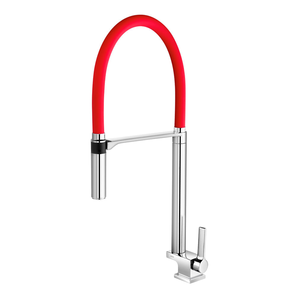 Encontraproduto.com.br - Torneira Docol Doc 738979 de Bancada Cromada / Vermelha