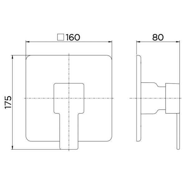 Encontraproduto.com.br - Acabamento Monocomando para Chuveiro Edge Cromado - 00850006 - Docol