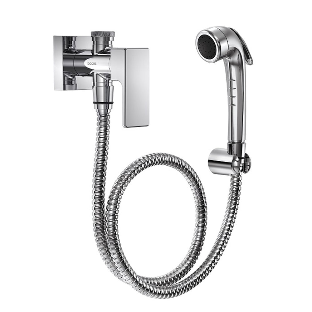 Encontraproduto.com.br - Ducha Higiênica Com Registro E Derivação 1/2” Edge - Chrome - Docol