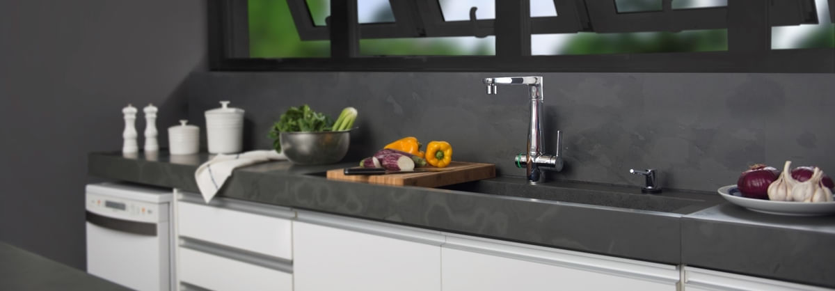 Encontraproduto.com.br - Monocomando Para Cozinhas Docol Ozonio  (5mca) Cromado - Docol