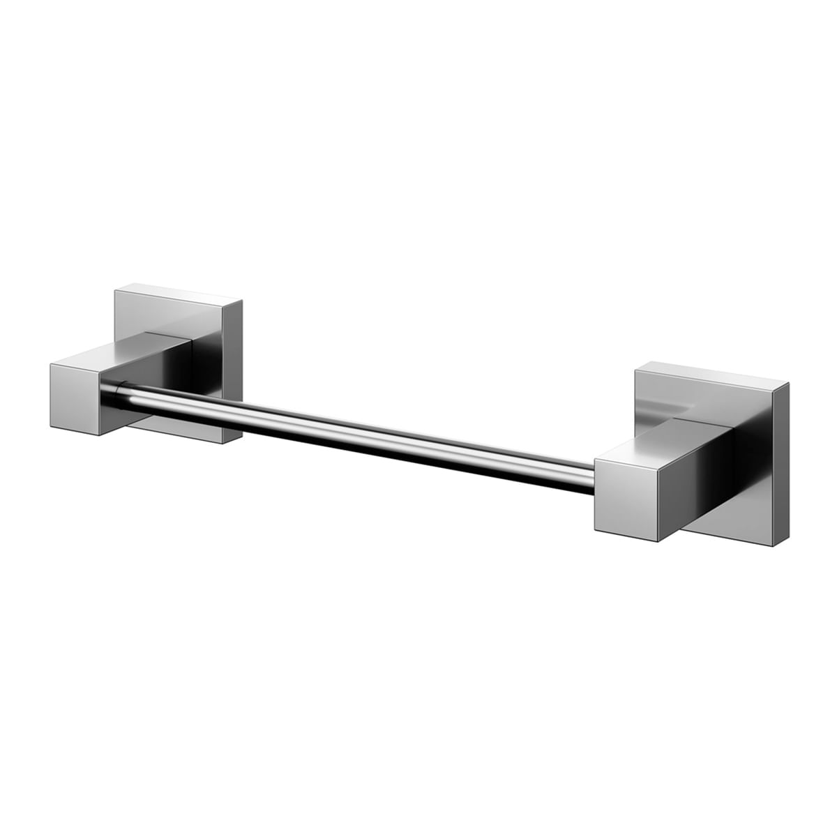 Encontraproduto.com.br - Porta-toalhas Rosto Square Grafite Polido - Docol.