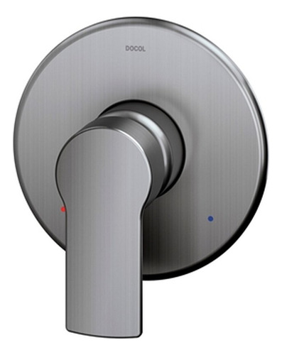 Encontraproduto.com.br - Acabamento Monocomando para Chuveiro Argon Grafite Escovado - 00848670 - Docol