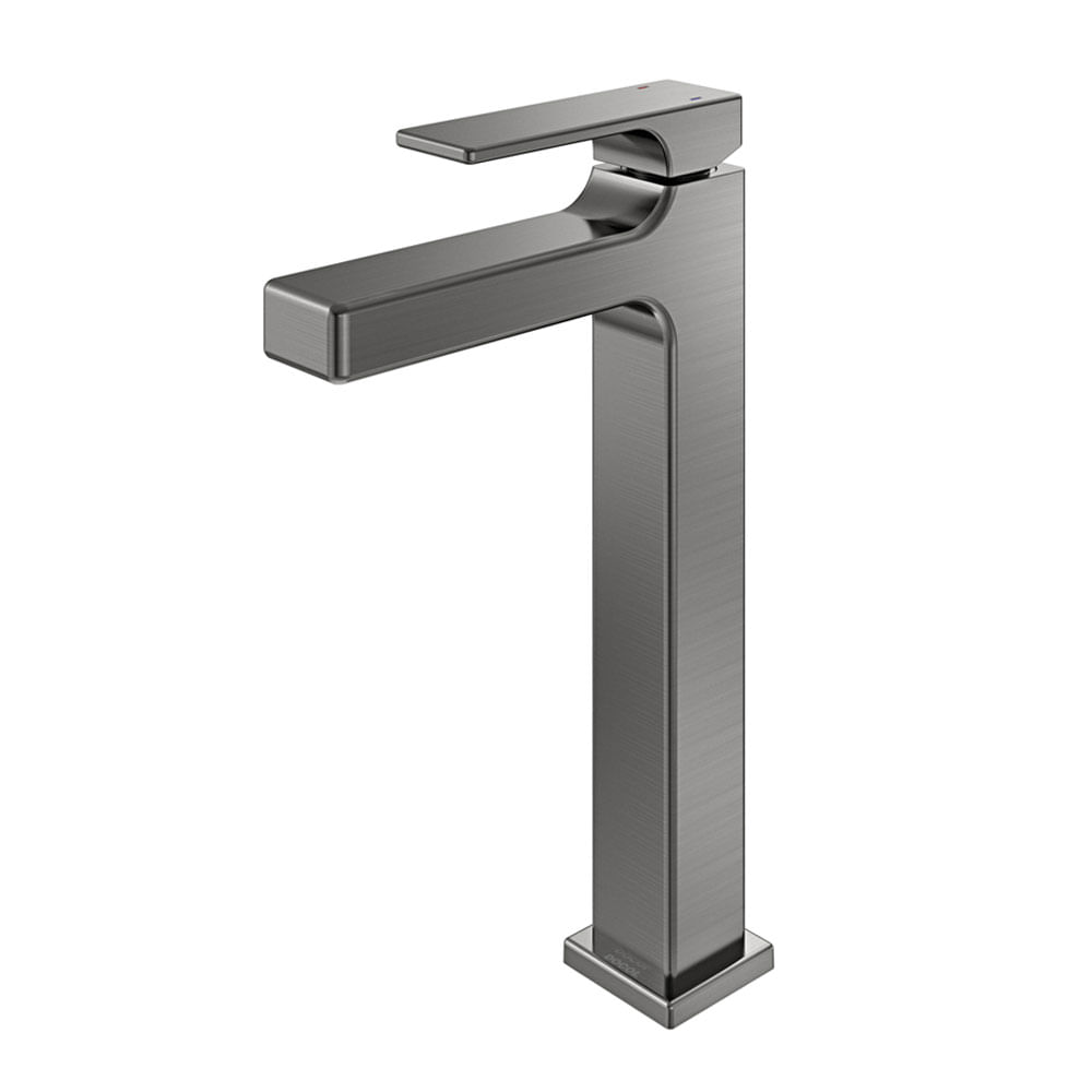 Misturador Monocomando para Banheiro Mesa Bica Alta Edge Grafite Escovado - 00849770 - Docol