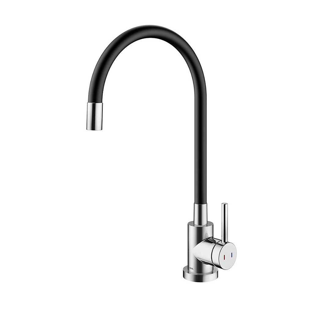 Encontraproduto.com.br - Monocomando Para Cozinha Docol Spice Preto - Docol