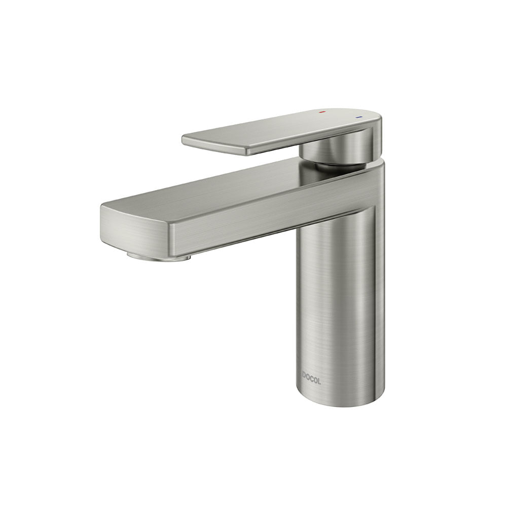 Misturador Monocomando para Banheiro Mesa Bica Baixa Argon Níquel Escovado - 00847744 - Docol