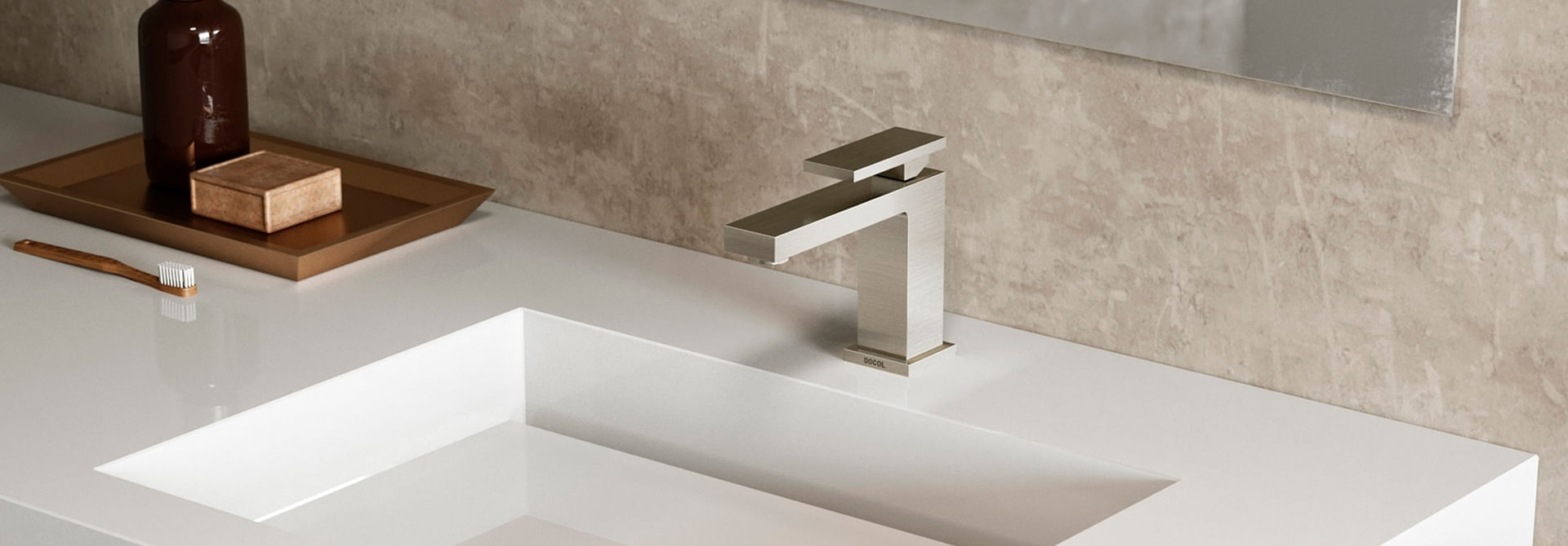 Torneira Misturador para Banheiro Docol New Edge 00925306 1/2