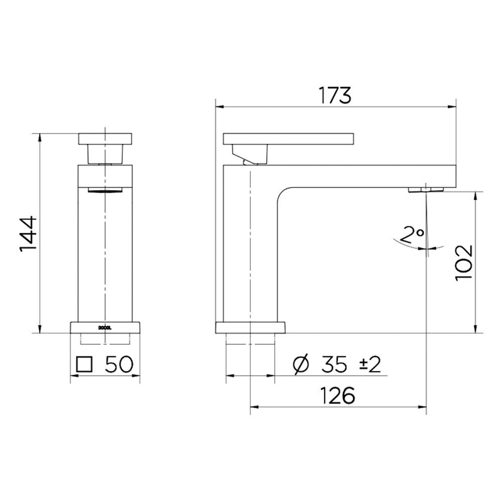 Encontraproduto.com.br - Torneira Docol New Edge 925069 de Bancada Cobre Escovado