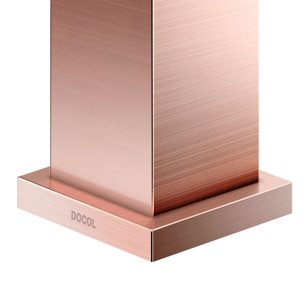 Encontraproduto.com.br - Monocomando Para Lavatório De Mesa New Edge Cobre  Escovado -  Docol