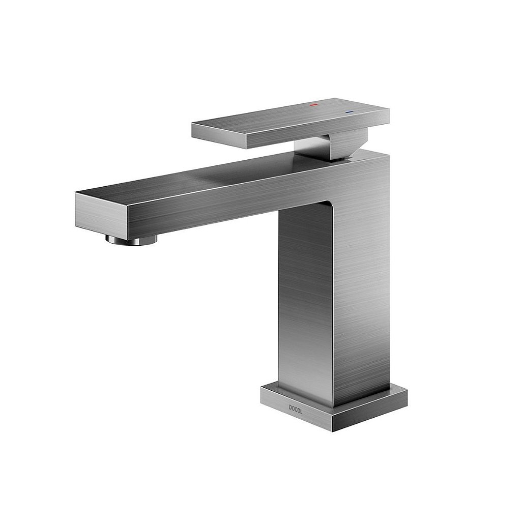 Encontraproduto.com.br - Monocomando Lavatório De Mesa New Edge Grafite Escovado - Docol