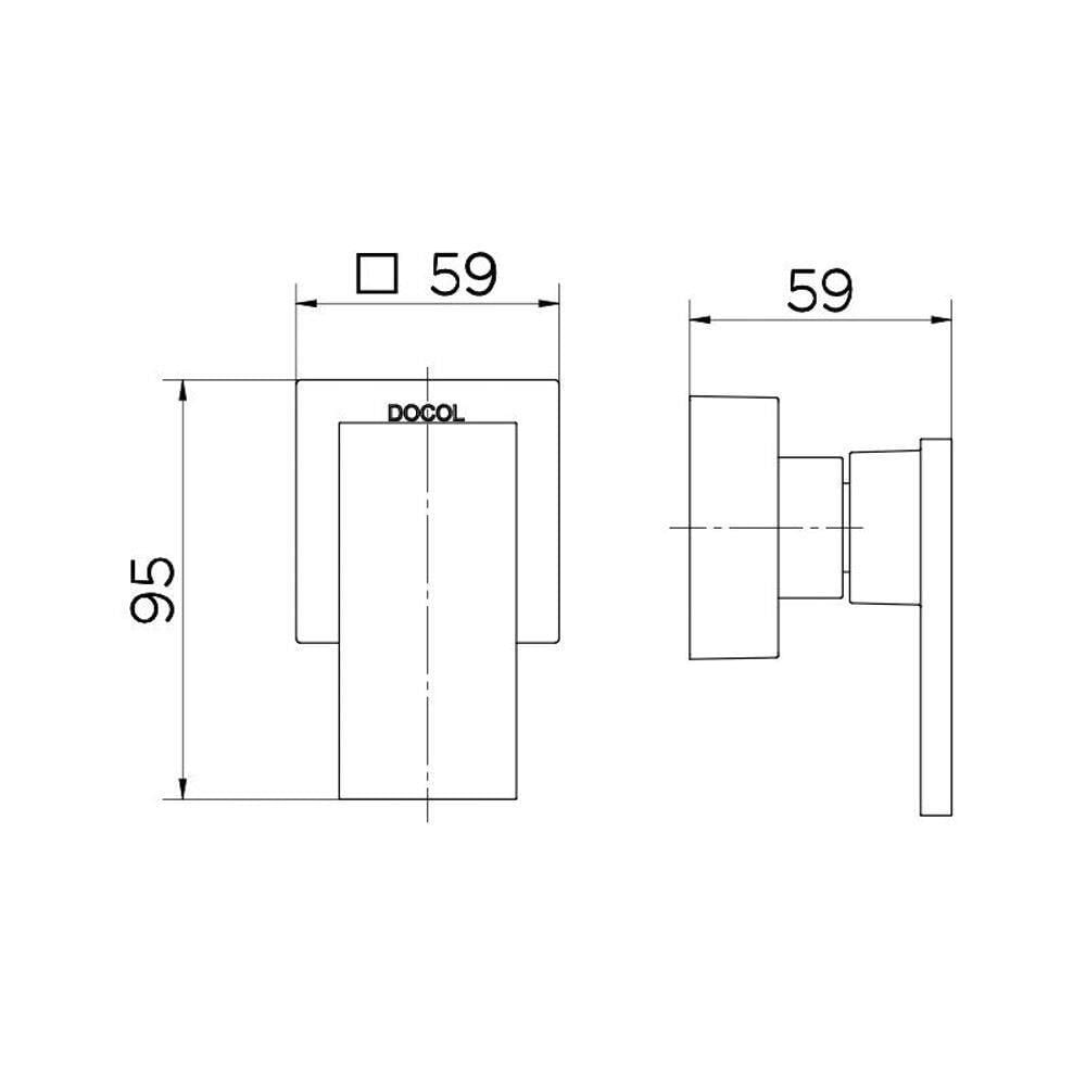 Encontraproduto.com.br - Acabamento para Registro Docol New Edge 925769 DocolBase 1/2