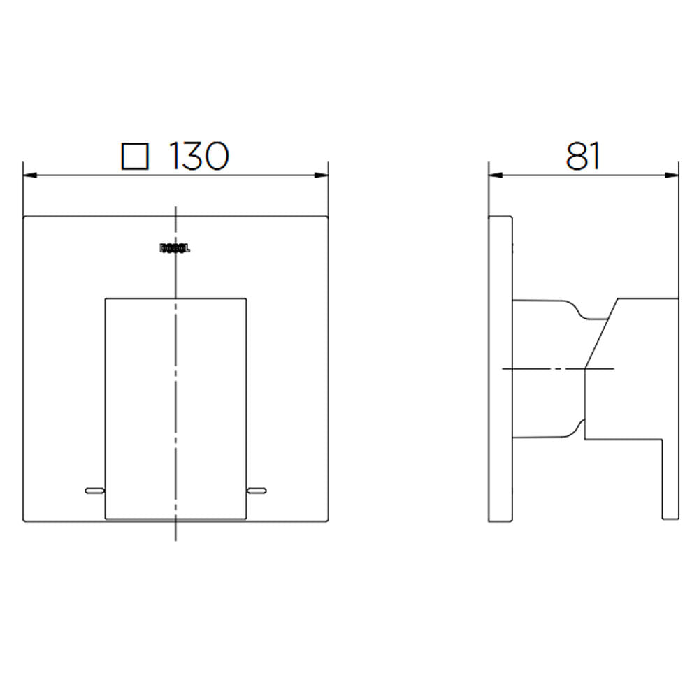 Encontraproduto.com.br - Acabamento Monocomando para Chuveiro Docol New Edge 925969 3/4