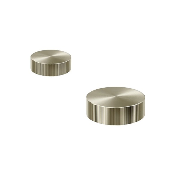 Encontraproduto.com.br - Acionamento Misturador para Banheiro Mesa Recartilhado Mix&Match Níquel Escovado - 00917044 - Docol